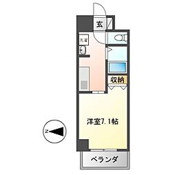 GP栄本町通り 1Kの間取図画像