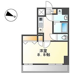 名古屋市中区千代田4丁目マンション 1Kの間取図画像