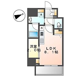 ストーリア名古屋城西 1LDKの間取図画像