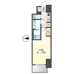 S-RESIDENCESANNO 1Kの間取図画像