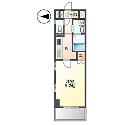 スタジオスクエア大須 1Kの間取図画像