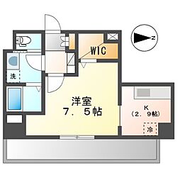 ルーエ金山 1Kの間取図画像