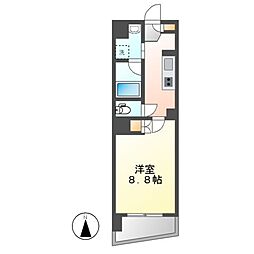 アールズタワー東山公園 1Kの間取図画像