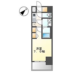 S-RESIDENCE名古屋菊井aline 1Kの間取図画像