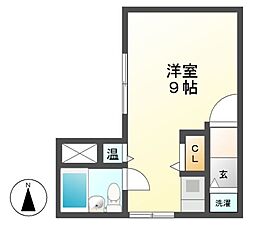 メゾンイマイ ワンルームの間取図画像