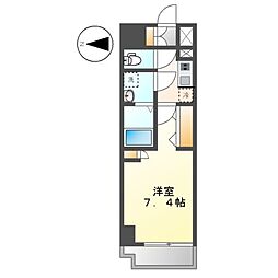 名古屋市東区泉2丁目マンション 1Kの間取図画像