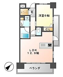 アデグランツ大須 1LDKの間取図画像