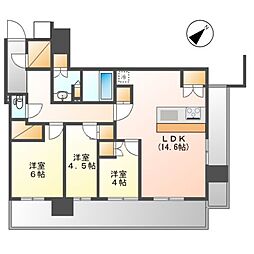 NAGOYAtheTOWER 3LDKの間取図画像