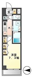 パークアクシス名駅南グランデ 1Kの間取図画像