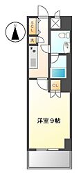 スクエア名駅南 1Kの間取図画像