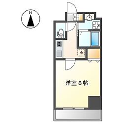EsTRUTHPlusNORTH-NAGOYA 1Kの間取図画像