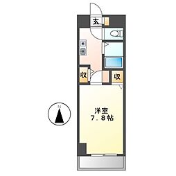 ジュネス上飯田 1Kの間取図画像