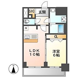 RICHED'ORKODEKI 1LDKの間取図画像
