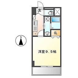 ライブスレジデンス太閤通 1Kの間取図画像