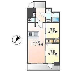 MAXIV名古屋上前津 2LDKの間取図画像