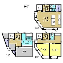 安佐南区大町東3丁目 1LDKの間取り