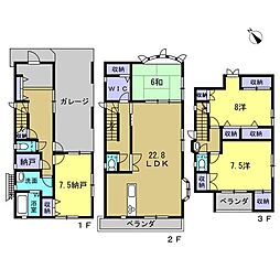 安佐南区川内6丁目 4LDKの間取り