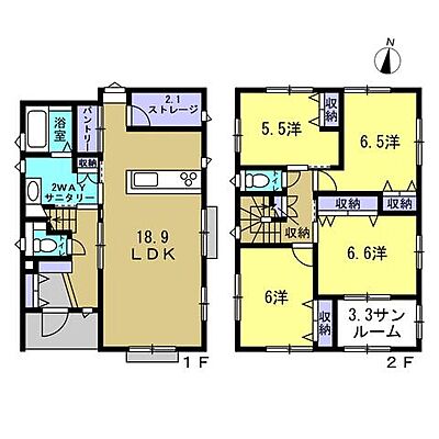 間取り 東区馬木3丁目　3