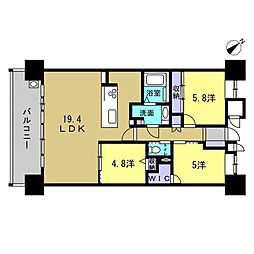 スターアーク呉中央〔爽風邸〕 3LDKの間取図画像