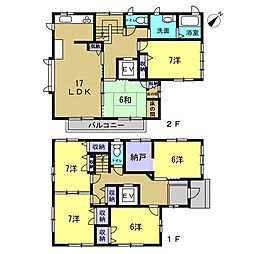 東広島市黒瀬松ヶ丘 6LDKの間取り
