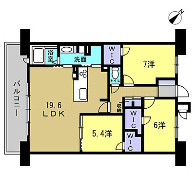間取り サーパス阿賀駅前 4階/-