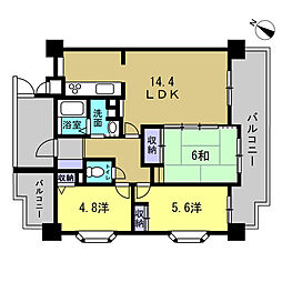 アステージ天応 3LDKの間取図画像