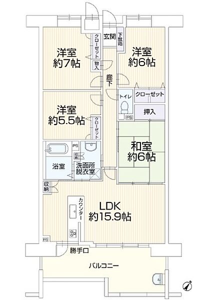 間取りを拡大表示