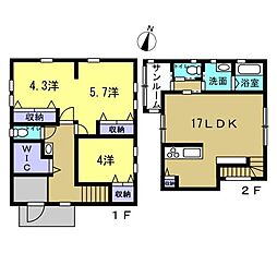 東区戸坂大上4丁目 3LDKの間取り