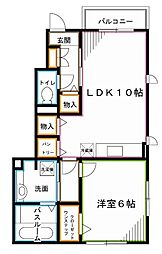 西武新宿線 井荻駅 徒歩5分の賃貸アパート 2階1LDKの間取り