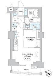 JR中央本線 阿佐ケ谷駅 徒歩5分の賃貸マンション 6階1LDKの間取り