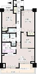 パークハイム中野坂上 2SLDKの間取図画像