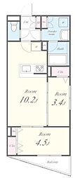 Residence Koenji Square 2LDKの間取図画像