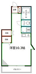 トラスティ上鷺宮 ワンルームの間取図画像
