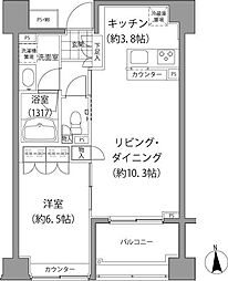 エーデル練馬 1LDKの間取図画像