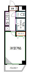 ラクラス荻窪 1Kの間取図画像
