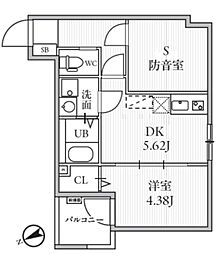 豊島区南長崎2丁目アパート 1SDKの間取図画像