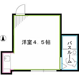 富久和荘 ワンルームの間取図画像