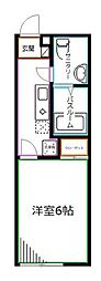 VISTAMINAMIASAGAYA 1Kの間取図画像