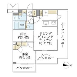 La Perla Nakano 2LDKの間取図画像
