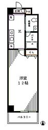 RESIDENCESATSUMA 1Kの間取図画像