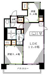 エミリブ鷺ノ宮 2LDKの間取図画像