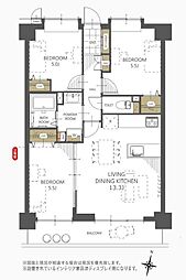 間取図画像 3LDK