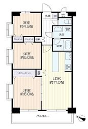 ライオンズマンション若葉 3LDKの間取図画像