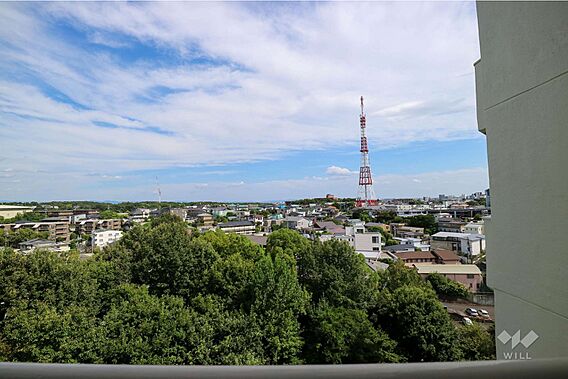 北側バルコニー...