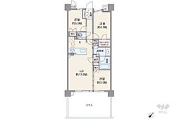アネシア平針 3LDKの間取図画像