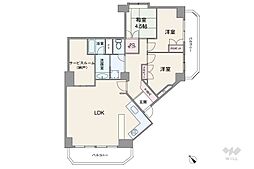 シャンボール山手A棟 3SLDKの間取図画像
