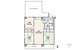 セブンスターマンション御器所 3LDKの間取図画像