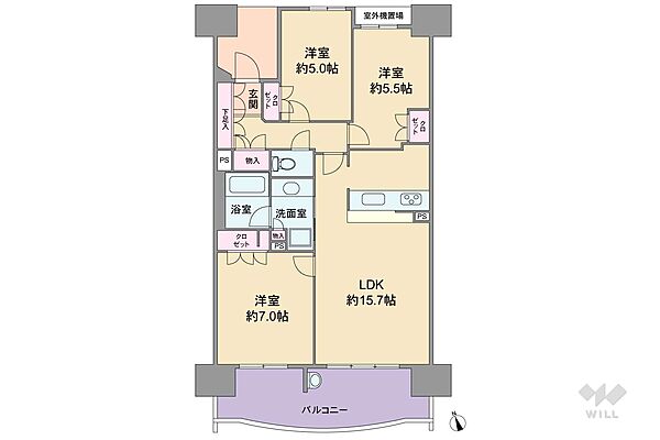 間取りを拡大表示