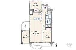 檀渓アイリス 3LDKの間取図画像