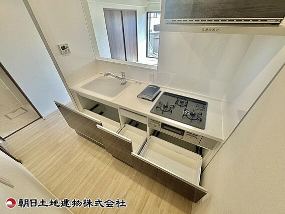 収納豊富で、大...